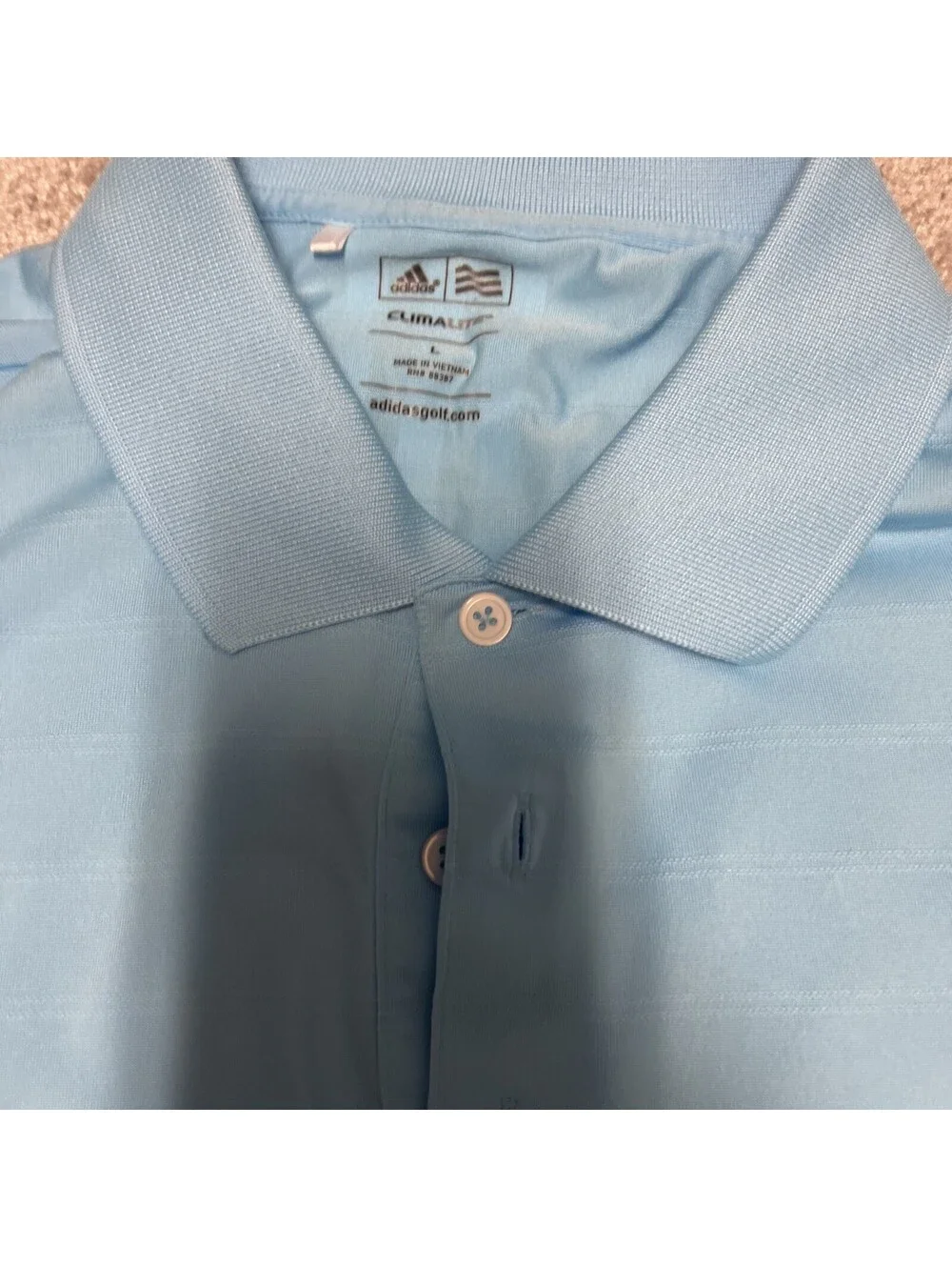 mens adidas golf polo large